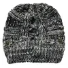 新しいファッションウェアマスクボタン帽子ハンドメイドレディースを保つ暖かい冬ニット髪の帯空れたヘッドハット