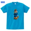 Kinder t-shirts voor jongens meisjes Alvin en de Chipmunks met korte mouwen jongens tops meisjes tops kostuum Alvin kostuum zwarte shirts voor kinderen Y204457481