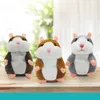 Konuşan Hamster Fare Pet Peluş Oyuncak Teslim Konuşma Ses Kayıt Ses Kayıt Hamster Eğitim Oyuncak Çocuk Hediyeleri 15 CM LJ201126