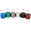 DHL free ashtrays 40mm 50mm 55mm 63mm 4 parts tobacco grinder herbal cnc tooth filter dry vaporizer pen 6 colors