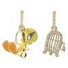 Classique nouvelle Collection LOONEY TUNES enfance nostalgique Bugs lapin oiseau Cage motif cristal donner aux amoureux enfants cadeau 3462437