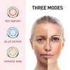 EMS FACE MASSAGER Radio Mesotherapy Electroporation LED Light Therapy Sonic Vibration Wrinkle Removal Skin Drawing Care 220216