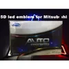For Mitsubishi 5d LED Car Logo Emblem 12V Styling Sticker Signal Badge White Red Blue Auto Accessories Size 76x87mm241b