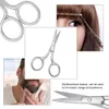 Stainless Steel Beard Trimmer Scissor for Barber Home Use Mini Size Shaving Shear Trimmer Eyebrow Bang Cutting Scissores W5936