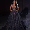 Sweetheart Sequin Avondjurk See Thru Sparkle Prom-jurken Een lijn Mouwloze Formele Party Dragen Second Reception Jurken