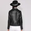 Printemps Véritable Veste En Cuir Femmes 2019 Mode Véritable Manteau En Peau De Mouton Rivet Moto Biker Veste Femme Manteau En Cuir De Mouton T200814