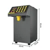 2020 new bubble tea sugar making machine 6.5L fructose quantitative machine 16 grid automatic syrup dispenser