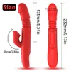 FLXUR Heating Vibrator Telescopic Rotation Dual Vibration G Spot Vagina Clitoris Massager Female Masturbator Sex Toys for Women Y201118