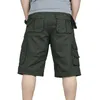 Summer Casual Pocket Cargo Shorts Hip Hop Men Joggers Overall Military Short Trousers Plus size 46 Sweatpants Y200403