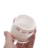 Frascos e frascos de loção de bomba sem ar para prensa de acrílico de envio gratuito e frascos vazios redondos brancos com bomba de vácuo para creme cosmético 15g 30g 50g frascos de recipiente para cuidados com a pele por atacado