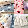 Pet Dog Mats Beds,Thick Blankets Pets In Winter,cartoon Kennels,Warm Sleeping Mats for Dogs with Cotton Quilts