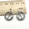 Lot 100 sztuk Kotwica Hak Alloy Tybetański Silver Charms Wisiorki Retro Ustalenia Biżuteria DIY Antique Silver Wisiorek Dla Bransoletka Kolczyki 18 * 16mm