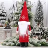 Christmas Wine Bottle Cover Gnome Decorative Gift Bags Home Party Kitchen Table Hotel Bar Xmas Decorations JK2011PH