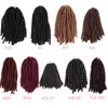 14 Polegada sintético urbano macio dread crochê cabelo falso seda locs trança cabelo 30 fios/pcs dreadlocs extensões de cabelo afro ls07