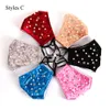 New Fashion Designer Rhinestone Pearls Face Mask Winter Warm Velvet Mouth Cover Dust Haze Anti-Pollution Facemasks CCA2596