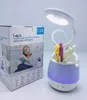 bluetooth speaker touch lamp with pen container wireless speaker portable speakers with LED Light