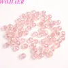 WOJIAER 7x10mm Water Red Crystal Faceted Loose Beads For Women Girl Necklaces Jewelri Make Accessories BA305