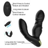 Massageador de próstata 360 graus girating anal vibrador dildos mulher empurrando masturbador masturbador plug sexy brinquedo para homens adulto 18