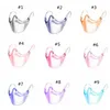 Transparent skyddsmask Shield PC Durable Face Shield Anti Splash Isolation Mouth Cover Unisex Outdoor Transparent 9 Färger Mask ZYY46