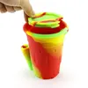 Colorful Silicone Ashtray with box durable Home Novelty Crafts designer water pipes