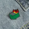 Brooches Pin for Women Cute Dustbin Enamel Girl Fashion Jewelry Accessories Metal Vintage Brooches Pins Badge Wholesale Gift