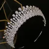 Nouvelle goutte d'argent Tiara cristal coiffure accessoires de cheveux de mariage couronne bijoux bandeau accessoires de mariage Y200409