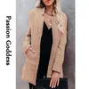 Dameswolmengsels Herfst Dames Lange Wollen Jassen Manteau Femme Jas Trench Hoge Kwaliteit Warme Overjas Mode Jassen Kantoor Dame