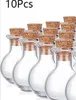 Petits Mini Botte de verre Bottles Cork Transparent Bricolage Souhaitant Flottant Flottant Parfum Emballage Portable A Sac de 10 7Cr M2