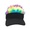 All-match creative cap Wig baseball cap color wig baseball hip hop sunshade golf hat funny banquet hat JXW777