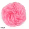 New Arrival Moda Kolory Pom-Pom-Pom Własny Ball Kolorowe Rozszerzenie Sztuczne Chignons Faux Włosy Styl Guma