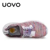 Uovo Kids Sport Shoes Boys Running Spring Children 통기성 메쉬 신발 소녀 패션 운동화 #30-37 LJ201202