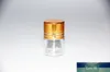10 Stück 22 * 30 mm kleine Glasflaschen mit goldener Schraubkappe aus Kunststoff, transparent, für ätherische Öle, Gewürze, Glasfläschchen, Hochzeitsdekoration, Geschenke