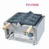 빵 제조사 1pc FY-1103A 110V / 220V 전기 A 플레이트 3 물고기 타이 야키 메이커 기계 도미 와플 베이커