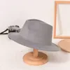 Moda Fedora Cappello Donna Uomo Cappelli a tesa larga Donna Casual Cappello di feltro Donna Fedora Uomo Jazz Panama Cap Donna Uomo Top Caps Primavera Autunno Inverno Commercio all'ingrosso