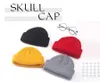 Knitted Hats For Women Skullcap Men Beanie Hat Winter Retro Brimless Baggy Melon Cap Cuff Docker Fisherman Beanies Hats For Men6543127