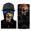 Animal Print Magic Variety Turban Headscarf Multifunction Outdoor Magic Scarves Face Neck Bandanas Men Women Face Mask