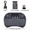 EU estoque Mini I8 2.4G Air Mouse Keyboard sem fio com Touchpad Black218n