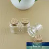 24pcs / parti 37 * 40mm 25ml Mini Glasflaskor Spice Storage Jars Korkar Spicy Bottle Containers Tiny Jars Injektionsflaskor med korkpropp