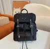 дизайнер Нейлон Backapck Мужчины Женщины Мода Большой Ретро Сумка Drawstring Сумки Студенты Школьная Сумка Дорожная сумка Рюкзак