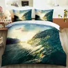 Bettwäsche -Sets 3D -Druck wunderschöner Landesreihe bequeme Doppelschlafzimmer Set Duvet Cover Kissen Hülle Extra Large 6333042