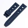 WatchBand for Mens Relógios 22mm 24mm Rubber Men Watch Band preto vermelho amarelo azul cinta para Navitimer/ Vingador/ Fit