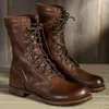 Bottes CIMIM chaussures d'hiver hommes en cuir Vintage décontracté mode neige Cowboy moto cheville grande taille1