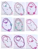 Multi styles enfants chanceux ensembles de bijoux collier Bracelet dessin animé Animal Design enfants mignon licorne bracelet enfants cadeau de bijoux de noël