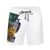 21 Sommer Männer Brett Shorts Kontrast Farbbrief Muster Fashion Ins Männer Badebekleidung trendy atmungsaktives Strandschwimm Shorts340a