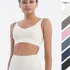 Женские бесшовные Yoga Vest Tee T-рубашки Мода Trend V-образным вырезом Скинни Спортивный бюстгальтер Бюстгальтеры короткие вершины Дизайнер Женский фитнес работает Slim Sportswear Tshirt