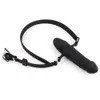 Mouth Gag Dildo Oral Fixation Harness Bondage Leather Strap On sexy Toys Penis Plug Silicone DoubleEnded Dildos For Couple Women9215171