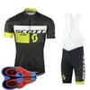 2019 Men SCOTT Team Cycling Jersey Suits Summer Short Sleeves shirt bib shorts Set Road Bike Clothing Ropa Ciclismo Sports Outfits Y082001
