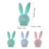 Mignon lapin électronique petit réveil son Induction minuterie Creative LED numérique USB horloge de Table avec veilleuse décor à la maison