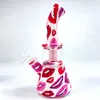 Obrännbar hookah filter silikon bongs perkolatorer perc flyttbara vattenrör bong rökning med glasskål mini dab rig