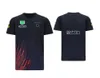 2021 F1 F1フォーミュラ1チームレーシングジャージーショートスリーブTシャツスポーツラウンドネックカーワークウェアファンカスタマイズされた夏のスタイル